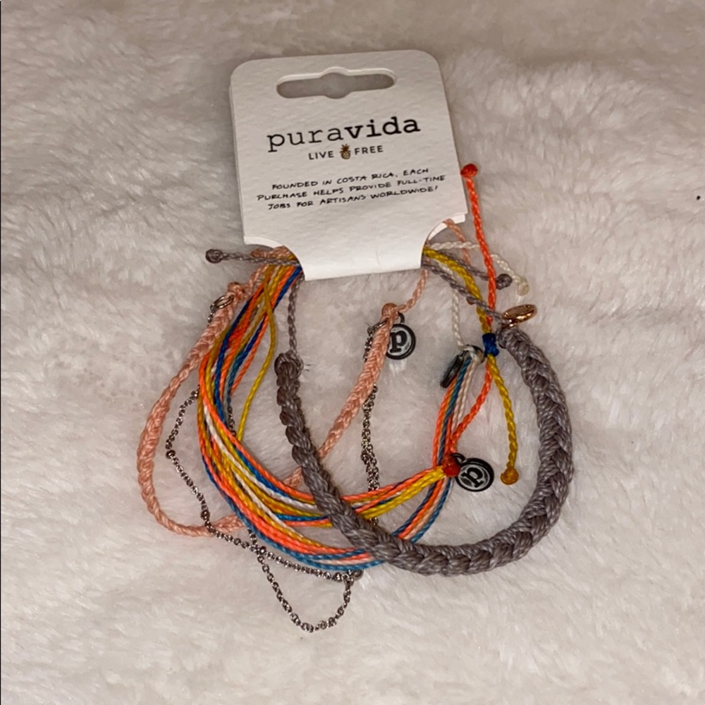 4 Pura vida bracelet pack